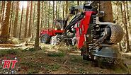 Mesin Super Cepat Hancurkan Pohon Besar Dalam Sekejap | Peralatan Excavator Ekstrim Penebang Pohon