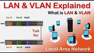 What is LAN | What is VLAN (Virtual LAN) | Difference between LAN &VLAN | LAN & VLAN Explained