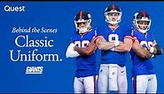Behind the Scenes: Players Try on Classic Blue Uniforms for FIRST Time | New York Giants