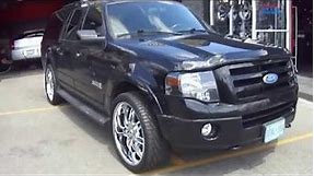 HILLYARD CUSTOM RIM&TIRE 2010 FORD EXPEDITION ROLLING ON 24" CHROME RIMS