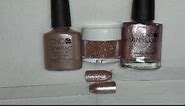 ROSE GOLD GLITTER NAILS TUTORIAL- SHELLAC AND VINALUX