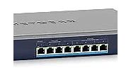 NETGEAR 10-Port Ultra60 PoE 10G Multi-Gigabit Ethernet Smart Switch (MS510TXUP) - Managed, with 8 x PoE++ @ 295W, 2 x 10G SFP+, Optional Insight Cloud Management, Desktop or Rackmount