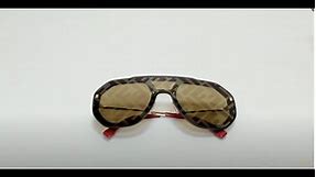 Fendi Sunglasses Model- FE40006U Color-52G Matte Dark Havana/Gunmetal-Brown Décor Mirror Lenses