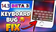 How to FIX HALF KEYBOARD MISSING / NOT SHOWING on iPhone I iOS 14.3 Beta 3 BUGS, iPhone Keyboard Bug