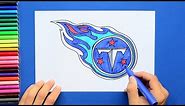 How to draw the Tennessee Titans logo (NFL team)