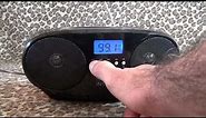 insignia CD boombox how to use and review