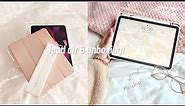 ipad air 5 (pink) unboxing | apple pencil 2nd gen + accessories ☁️ asmr