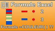 Excel- Formule COULEUR - Compter le nombre de cellules de couleur avec une formule Excel