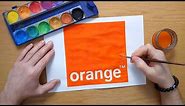 How to draw the orange logo