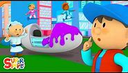 Dr. Toodleoo's Time Machine Needs a Car Wash | Carl's Car Wash | Cartoons For Kids