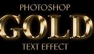 How to create Gold Text in Photoshop