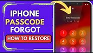 IPhone Passcode Forgot How To Restore