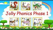 Jolly Phonics Phase 1 -S,A,T,I,P,IN -Review with Songs, Vocabulary, & Interesting activities.
