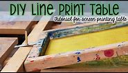 Tutorial for DIY Line Print Table