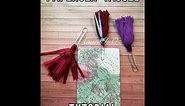 DIY PaperClip Tassel Tutorial ~ Use your supplies ~ Ribbon & Cotton Thread Skeins
