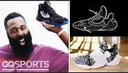 James Harden Breaks Down the Adidas Harden Vol 4 Sneaker | Signature Sneakers | GQ Sports