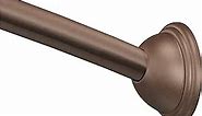 Moen CSR2165OWB 5-Foot Curved Fixed Mount Shower Curtain Rod with Pivoting Flanges, Old World Bronze