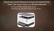 HP Neverstop Laser MFP 1200w Download & Install Software, Connect Wirelessly