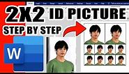 How to make 2x2 and 1x1 ID Picture using Microsoft Word | Tagalog Step by Step Tutorial