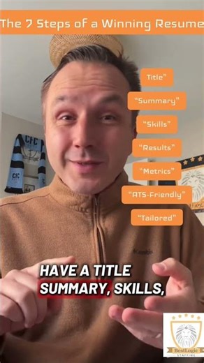 The 7 Steps of a winning Resume