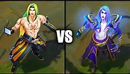 Heartsteel Kayn vs Odyssey Kayn Legendary Skins Comparison (League of Legends)