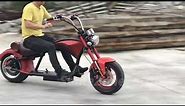 2019 harley davidson style low ride electric citycoco scooter Fat Tire Moped 60KM/H