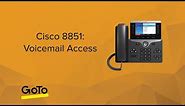Cisco 8851: Voicemail Access