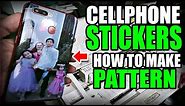 HOW TO MAKE CELLPHONE FULL STICKER COVER, Print and cut stickers using quaff vinyl. bhentech