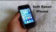 How to Reset iPhone!!! 5, 5s, 4, 4s, 3 & 3gs - How to Soft Reset iPhone - Free & Easy