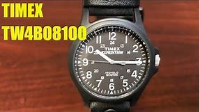 Timex Expedition Acadia Black Nylon Strap Watch TW4B08100