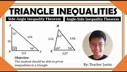 Side-Angle Inequality Theorem and Angle-Side Inequality Inequality Theorem