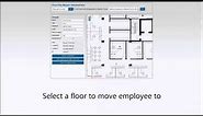 Managing Employee Seating Locations on Interactive Office Floor Plans