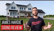 Modern Farmhouse Exterior - Review of Our James Hardie Siding!