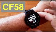 CF58 IP67 Waterproof Blood Pressure Fitness Smartwatch: Unboxing and 1st Look