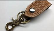 Leather Belt Loop Keychain ASMR