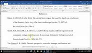 Basic for Format APA Style References Page Quick Demo