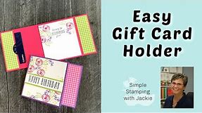 How to Make a Gift Card Holder the Easy Way