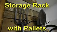 Pallet storage rack for the garage - Modular and Easy DIY
