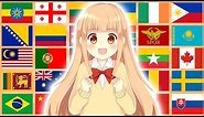 Anime in different languages/countries meme