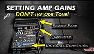 How to TUNE Car Amplifier & Set Gains