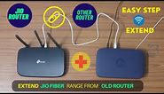 How to Connect Jio Fiber Router with Other Router | Jio Router Range Extend | How Can I Help U