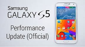 Galaxy S5 SM-G900F (Snapdragon) Official Performance Update - How to install