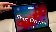 iPad Pro - HOW TO SHUT DOWN (11 & 12.9-inch)