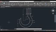 AutoCAD Tutorial - How to Draw a Hook