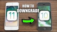 How to Downgrade iOS 11 back to iOS 10