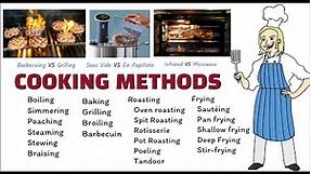 cooking methods and techniques/Types of cooking methods/food production practical/hotel management