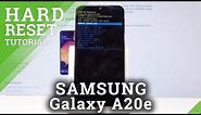 How to Remove Screen Lock in SAMSUNG Galaxy A20e - Hard Reset Tutorial