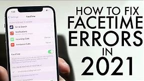 How To FIX Common FaceTime Issues! (FaceTime Notifications, FaceTime Activation Errors)