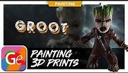Painting Ravager Baby Groot 3D Model | Video by Gambody