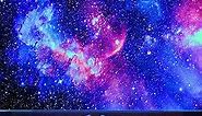 Blacklight Galaxy Tapestry for Bedroom Aesthetic Space Starry Sky Stars Universe Backdrop Black Light Poster Decor Wall Hanging Glow in the Dark Tapestry for Living Room Dorm Home Decoration(60"X79")
